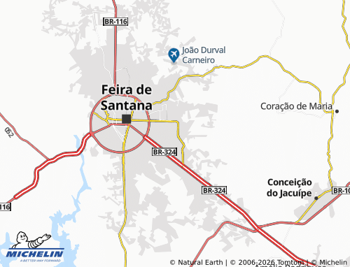 MICHELIN Lagoa Salgada map - ViaMichelin