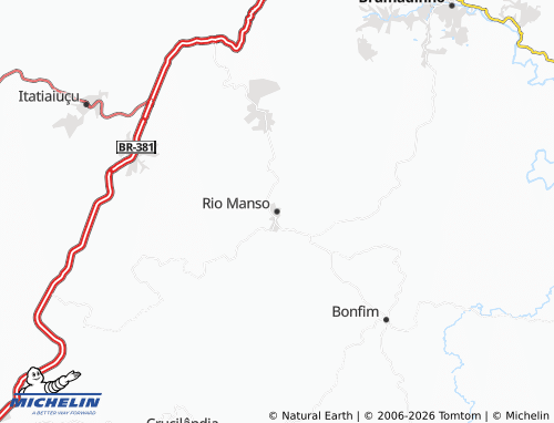 Mapa MICHELIN Rio Manso - ViaMichelin