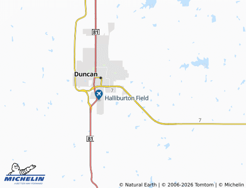 Mappa MICHELIN Oklahoma Hills - ViaMichelin
