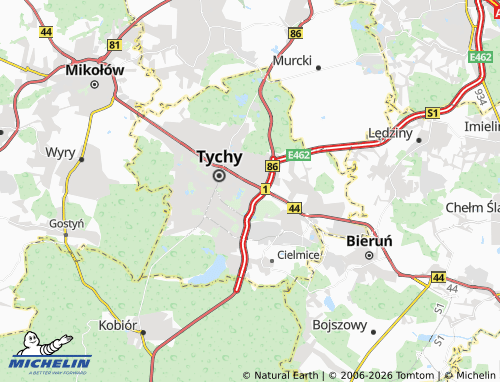 MICHELIN Zawiść map - ViaMichelin
