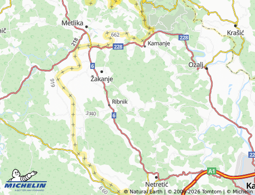 Mapa MICHELIN Jugovac - ViaMichelin