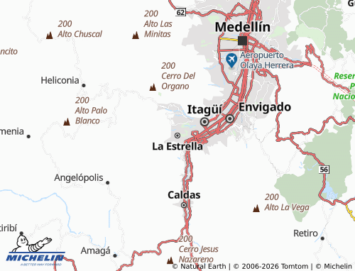 MICHELIN La Estrella map - ViaMichelin