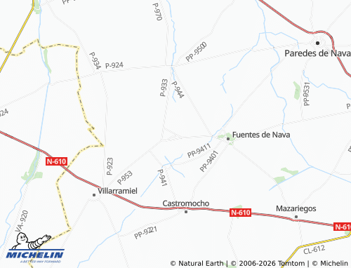 MICHELIN Autillo de Campos map - ViaMichelin