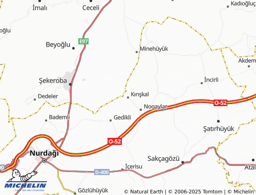 MICHELIN-Landkarte Kırışkal - ViaMichelin