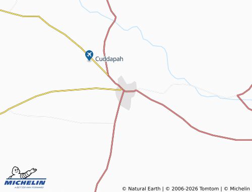 Mappa MICHELIN Cuddapah - ViaMichelin