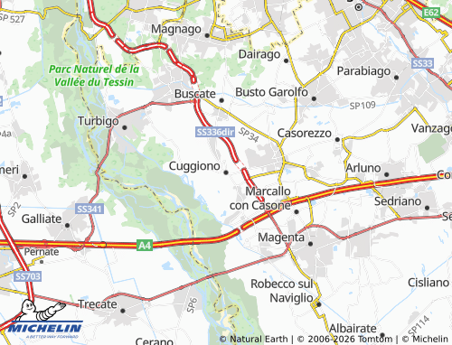 MICHELIN-Landkarte Cuggiono - ViaMichelin