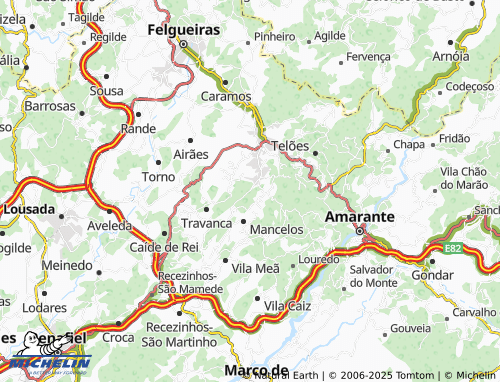 MICHELIN Vista Alegre de Figueiró-Santa Cristina map - ViaMichelin