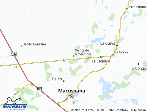 Mapa MICHELIN Veinte de Noviembre - ViaMichelin