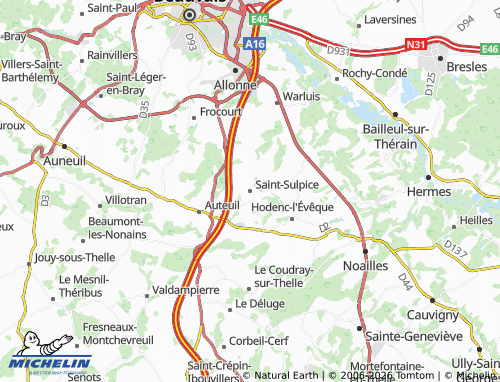 MICHELIN Saint-Sulpice map - ViaMichelin