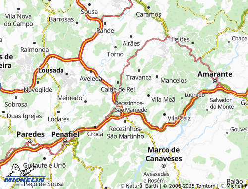 MICHELIN Quebrada map - ViaMichelin