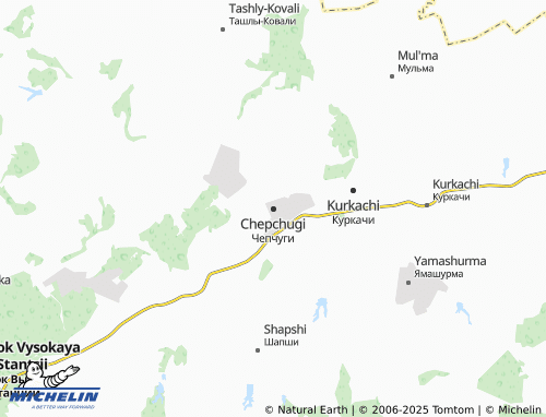 MICHELIN Chepchugi map - ViaMichelin