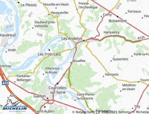 Carte MICHELIN Vézillon - ViaMichelin