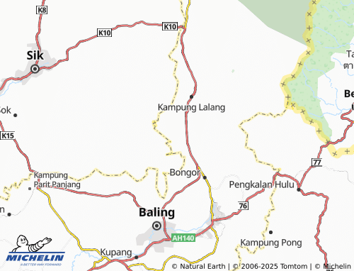 MICHELIN Kampung Terabak map - ViaMichelin