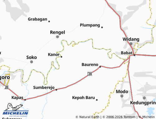 MICHELIN Temu map - ViaMichelin