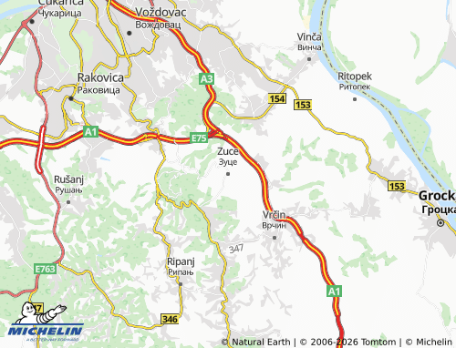Carte MICHELIN Zuce - ViaMichelin