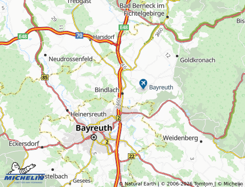 Mappa MICHELIN Bindlach - ViaMichelin