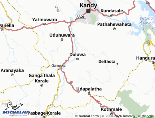 Mapa MICHELIN Doluwa - ViaMichelin