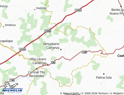 Kaart MICHELIN El Calvario - ViaMichelin