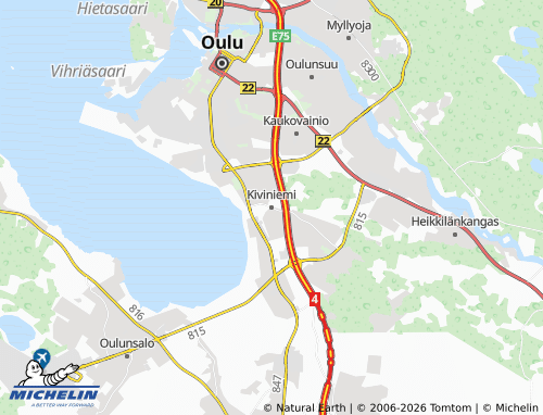 Carte MICHELIN Kiviniemi - ViaMichelin