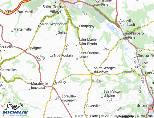 MICHELIN Saint-Étienne-l'Allier map - ViaMichelin