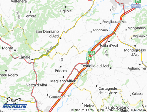 Mappa MICHELIN Govone - ViaMichelin
