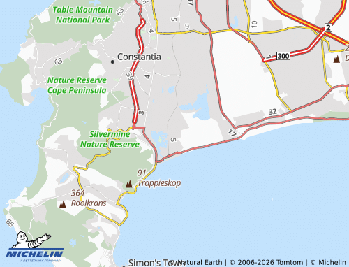 Mapa MICHELIN Vrygrond - ViaMichelin