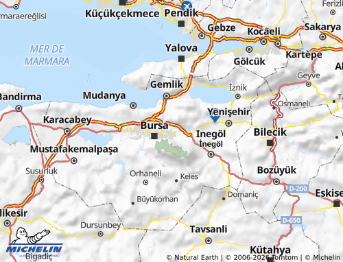 Mappa MICHELIN Gürsu - ViaMichelin