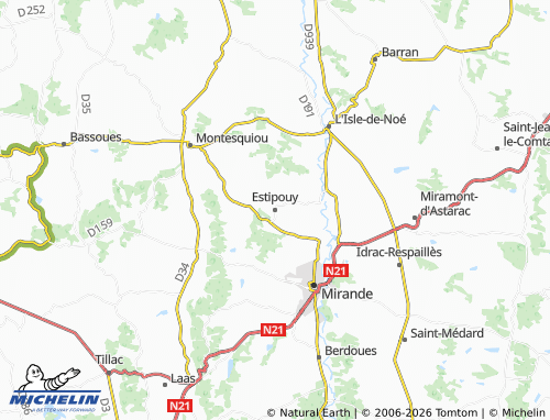 Mappa MICHELIN Estipouy - ViaMichelin