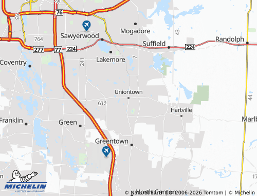 Mapa MICHELIN Uniontown - ViaMichelin