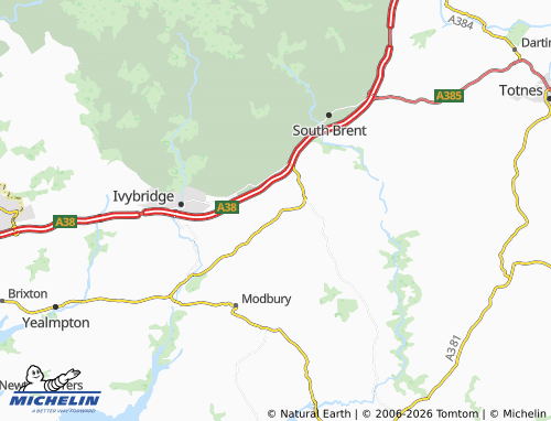 Mappa MICHELIN Ugborough - ViaMichelin