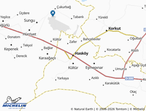 Mappa MICHELIN Hasköy - ViaMichelin