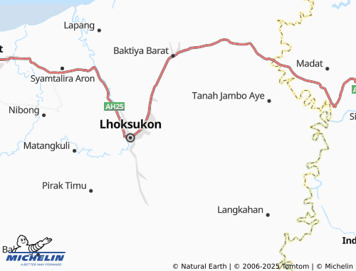 MICHELIN Buket Sentang map - ViaMichelin