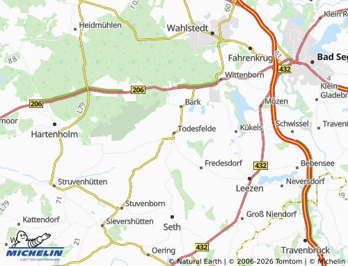 MICHELIN Todesfelde map - ViaMichelin