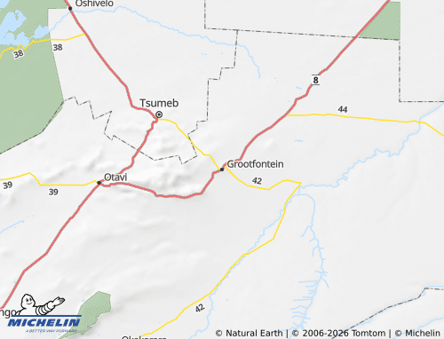 MICHELIN-Landkarte Grootfontein - ViaMichelin