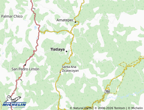 MICHELIN San Juan Tetitlán map - ViaMichelin