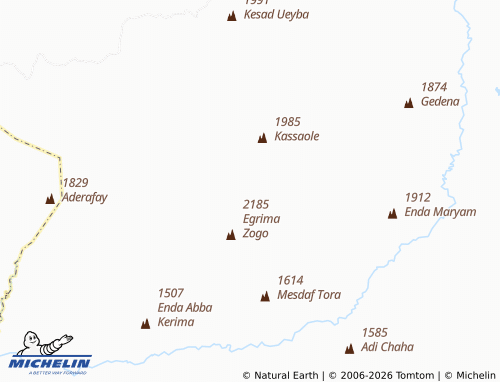 MICHELIN Adi Gunnet map - ViaMichelin