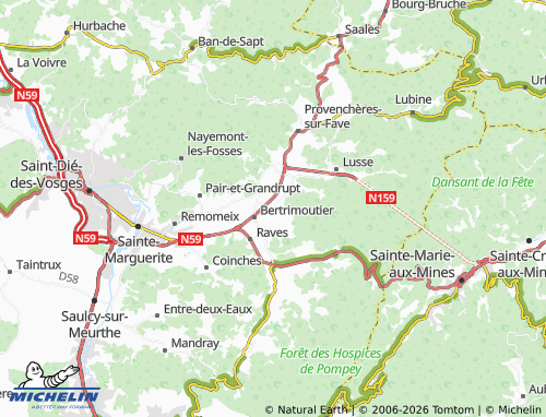 MICHELIN Combrimont map - ViaMichelin