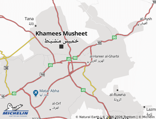 MICHELIN-Landkarte al-'Azeeziyyah - ViaMichelin