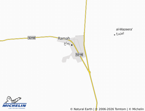 MICHELIN-Landkarte al-Sina'iyyah - ViaMichelin