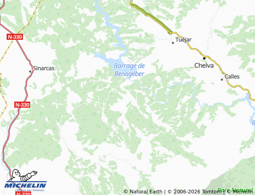 Mappa MICHELIN Benagéber - ViaMichelin
