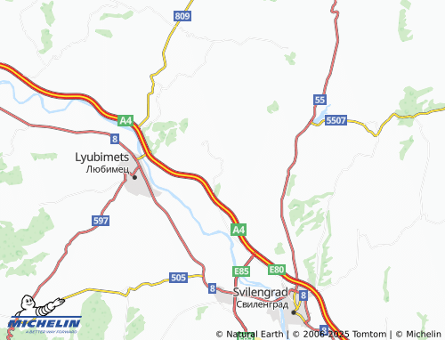 MICHELIN Momkovo map - ViaMichelin