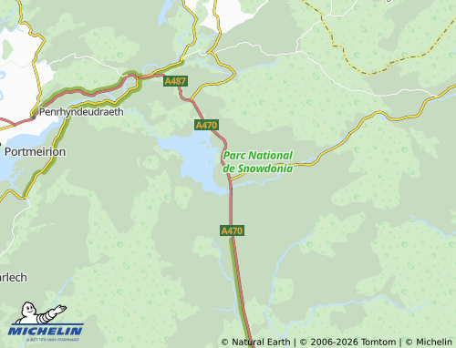 Mappa MICHELIN Trawsfynydd - ViaMichelin