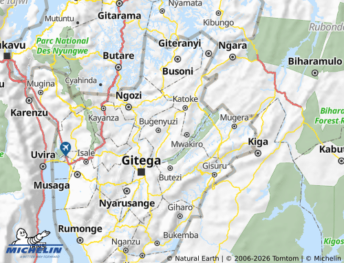 MICHELIN Buhiga map - ViaMichelin
