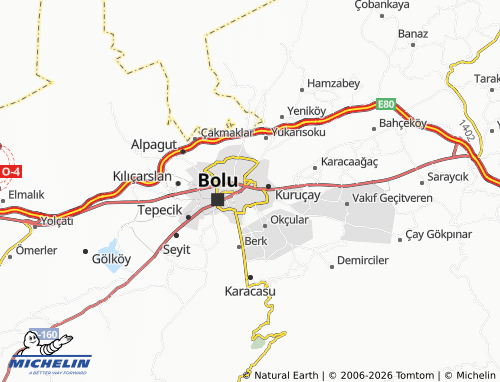 Mappa MICHELIN Köroğlu - ViaMichelin