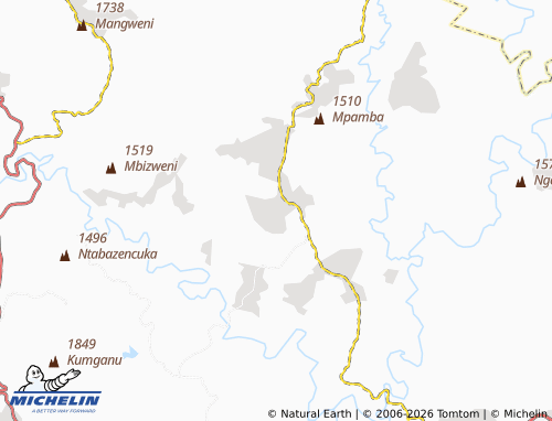 MICHELIN-Landkarte Tyeni - ViaMichelin