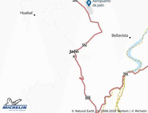 Kaart MICHELIN Jaén - ViaMichelin