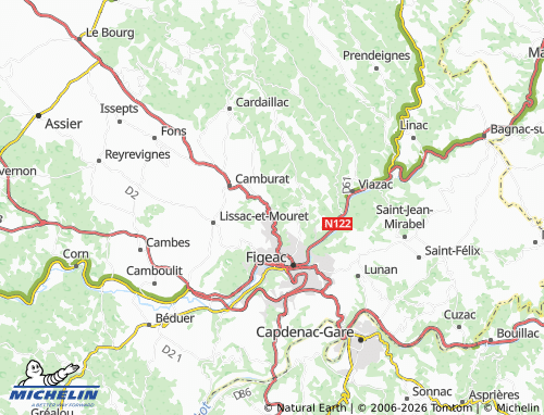 MICHELIN Planioles map - ViaMichelin