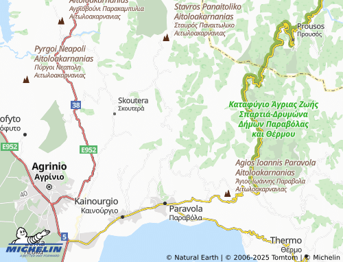 MICHELIN Agia Varvara Panaitolikou map - ViaMichelin