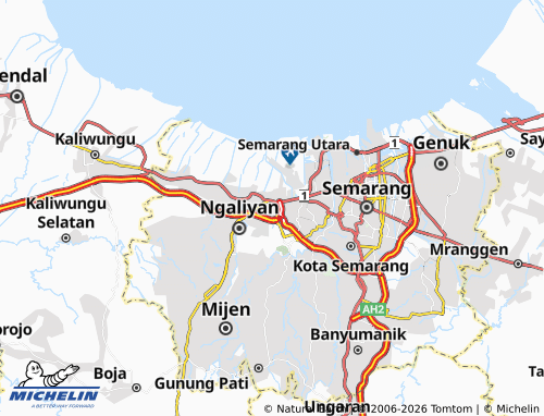 Mapa MICHELIN Purwoyoso - ViaMichelin