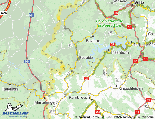 Mapa MICHELIN Boulaide - ViaMichelin